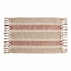 World Market Terracotta Stripe Woven Knotted Placemats Set of 4