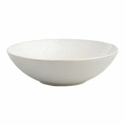 World Market Avery Large White Textured Bowl