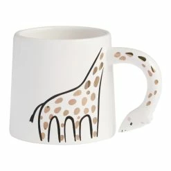 World Market Giraffe Handle Ceramic Mug